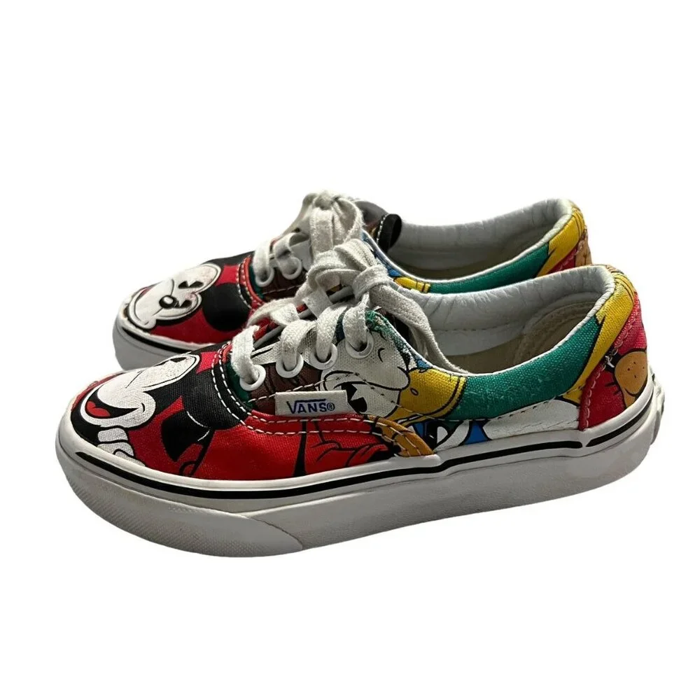 Vans + Disney Sz 12 Mickey Mouse Donald Goofy Sneakers